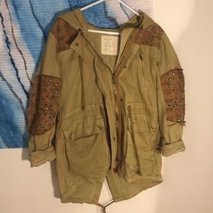 Free People studded utility jacket